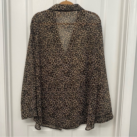 Secret Treasures Long Sleeve Cheetah Print Sleep Shirt XXXL - Picture 11 of 12
